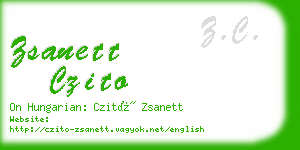 zsanett czito business card